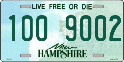 NH license plate 1009002