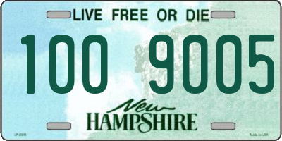 NH license plate 1009005