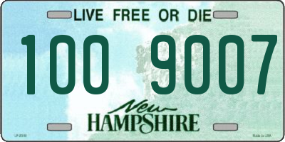 NH license plate 1009007