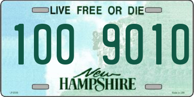 NH license plate 1009010