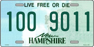 NH license plate 1009011