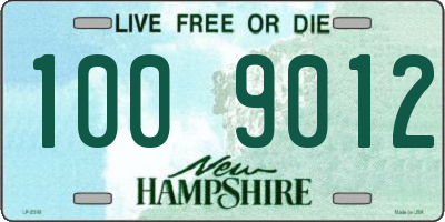 NH license plate 1009012