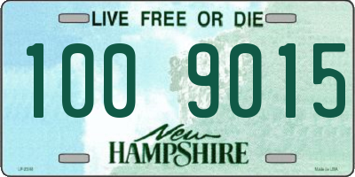 NH license plate 1009015