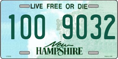 NH license plate 1009032