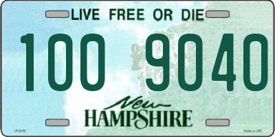 NH license plate 1009040