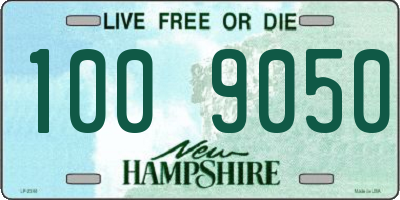 NH license plate 1009050