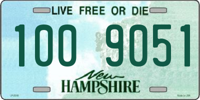 NH license plate 1009051