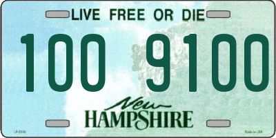 NH license plate 1009100