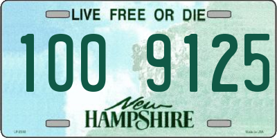 NH license plate 1009125