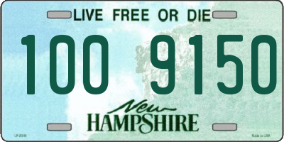 NH license plate 1009150