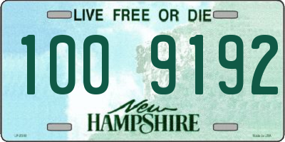 NH license plate 1009192