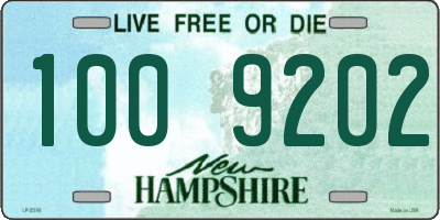 NH license plate 1009202