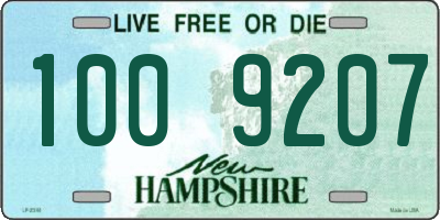 NH license plate 1009207
