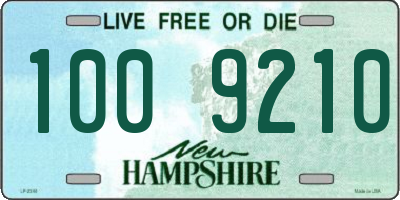 NH license plate 1009210