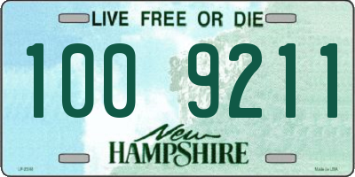 NH license plate 1009211