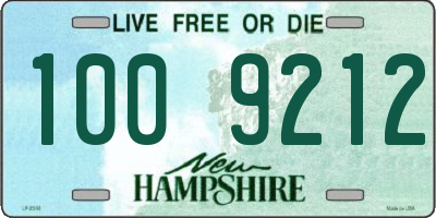 NH license plate 1009212