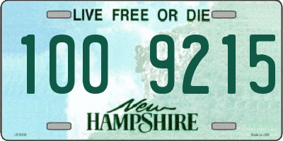 NH license plate 1009215