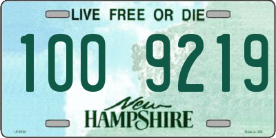NH license plate 1009219
