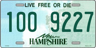 NH license plate 1009227