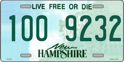 NH license plate 1009232