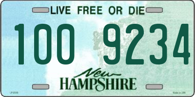 NH license plate 1009234