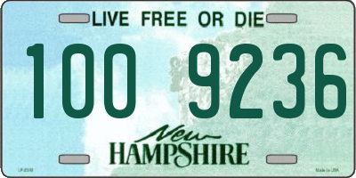 NH license plate 1009236