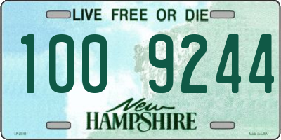 NH license plate 1009244