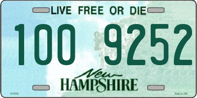 NH license plate 1009252