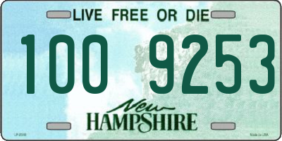 NH license plate 1009253