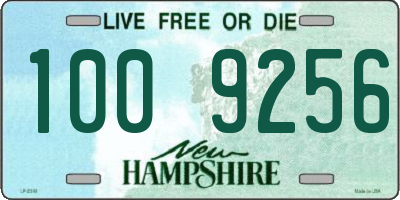 NH license plate 1009256