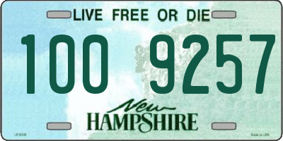 NH license plate 1009257