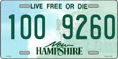 NH license plate 1009260