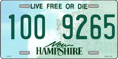 NH license plate 1009265