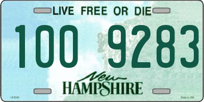 NH license plate 1009283