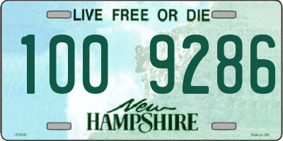 NH license plate 1009286