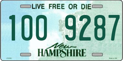 NH license plate 1009287