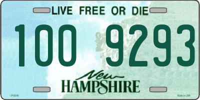 NH license plate 1009293