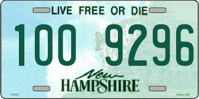 NH license plate 1009296