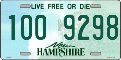 NH license plate 1009298