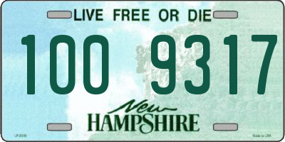 NH license plate 1009317