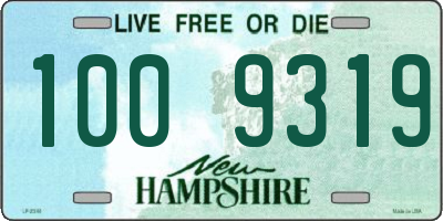 NH license plate 1009319