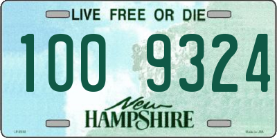 NH license plate 1009324