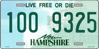 NH license plate 1009325