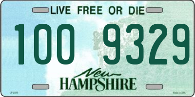 NH license plate 1009329