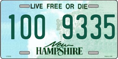 NH license plate 1009335