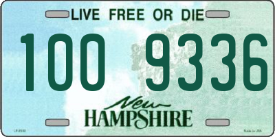 NH license plate 1009336