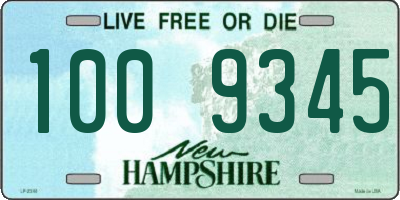 NH license plate 1009345