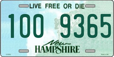 NH license plate 1009365