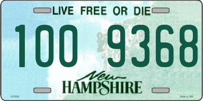 NH license plate 1009368