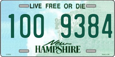 NH license plate 1009384